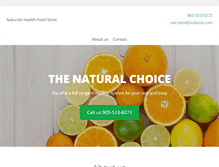 Tablet Screenshot of naturals-health.com